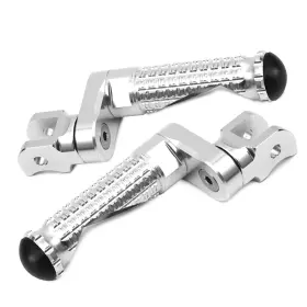 Clcrfpfg64m25simprosicc7w258 Fireriderworld Mpro 1 Inch Riser Silver Front Foot Pegs For Gsx-s1000f 15 16 17 18 19 20