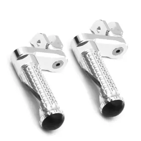 Clcrfpfg71m40simprosicc7w271 Fireriderworld Mpro 1.5 Inch Riser Silver Front Foot Pegs For Sv 1000 S 03 04 05 06 07