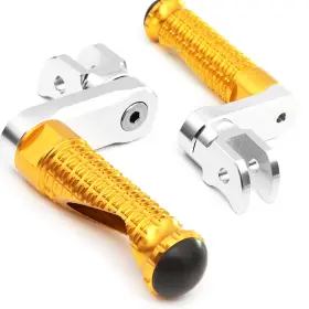 Clcrfpfg72m40simprogdcc7w278 Fireriderworld Mpro 1.5 Inch Riser Gold Front Foot Pegs For Dl 650 Xt V-strom 15-19 20 21