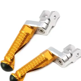 Clcrfpfg76m25simprogdcc7w285 Fireriderworld Mpro 1 Inch Riser Gold Front Foot Pegs For Daytona 675 R 06-08 09 10 11 12