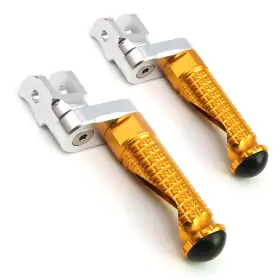 Clcrfpfg77m25simprogdcc7w291 Fireriderworld Mpro 1 Inch Riser Gold Front Foot Pegs For Street Triple 675 / R 15 16 17