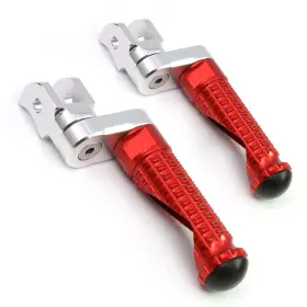 Clcrfpfg77m25simprordcc7w291 Fireriderworld Mpro 1 Inch Riser Red Front Foot Pegs For Street Triple 675 / R 15 16 17