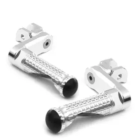 Clcrfpfg86m40simprosicc7w316 Fireriderworld Mpro 1.5 Inch Riser Silver Front Foot Pegs For Street Scrambler 17 18