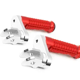 Clcrfpfg89m40simprordcc7w409 Fireriderworld Mpro 1.5 Inch Riser Red Front Foot Pegs For Triumph Trident 660 21 22 23