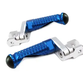 Clcrfpfg90m25simprobucc7w330 Fireriderworld Mpro 1 Inch Riser Blue Front Foot Pegs For Fz1 S Fazer 06-11 12 13 14 15 16