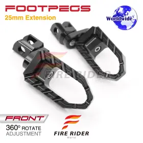 F-fpa02224mmbkp04bk105001a024 Fireriderworld For Ducati Hypermotard 821 Sp Strad Buzz 1 Inch Riser Rider Touring Foot Pegs F-fpa02224mmbkp04bk105001a024 Fireriderworld For Ducati Hypermotard 821 Sp Strad Buzz 1 Inch Riser Rider Touring Foot Pegs