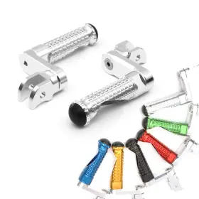 Fpfg35m40simprosimag7w408 Fireriderworld Mpro 1.5 Inch Lowering Silver Front Foot Pegs For Honda Vfr 800 19 20 21