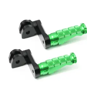 Fpfg40am40bkmccpgrmag7w180 Fireriderworld R-fight Front Green 40mm Lowering Footpegs For Ninja 650r Ex650jhf 17-21 22 23