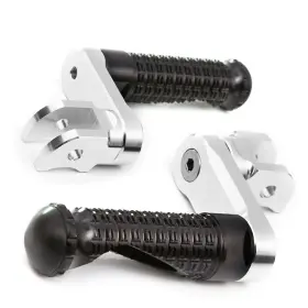 Fpfg58m40simprobkmag7w235 Fireriderworld Mpro 1.5 Inch Lowering Black Front Foot Pegs For Turismo Veloce 800 15-19 20 21