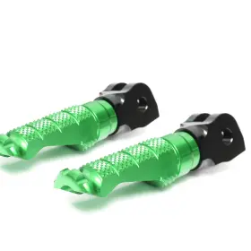 Frwfpfg44bkmccp105001a23199 Fireriderworld Green R-fight Racing Front Foot Pegs For Kawasaki Ninja 250r 08 09 10 11 12