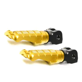 Frwukfpfg102bkmccp80401b23392 Fireriderworld Gold Billet R-fight Front Foot Pegs For Yamaha Bolt 14 15 16 17 18 19 20