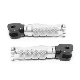 Fireriderworld Frwukfpfg18bkmccp80401b23077 Silver Billet R-fight Front Foot Pegs For Hypermotard 821 Sp/strada 13-16