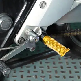Frwukfpfg34bkmccp80401b23148 Fireriderworld Gold Billet R-fight Front Foot Pegs For Honda Cbr600 F4/f4i 99 00