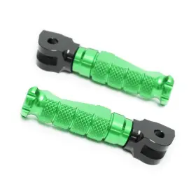 Frwukfpfg40abkmccp80401b23181 Fireriderworld Green Billet R-fight Front Foot Pegs For Kawasaki Z650 17 18 19 20 21 22 23