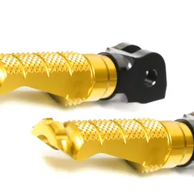 Frwukfpfg96bkmccp80401b23356 Fireriderworld Gold Billet R-fight Front Foot Pegs For Yamaha Xsr 700 16 17 18 19 20