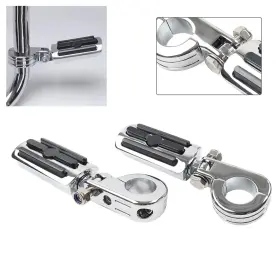 Flashbuyeasy 412000294561 1.25 Inch Highway Engine Guard Foot Pegs For Harley Touring Road King Street Glide