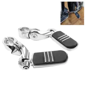 Flashbuyeasy 412000354050 32mm 1.25 Inch Short Angled Highway Engine Guard Foot Pegs For Harley Touring