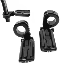 Flashbuyeasy 550719425781 32mm 1.25 Inch Highway Engine Guard Foot Pegs Mount Fit Harley Electra Street Glide