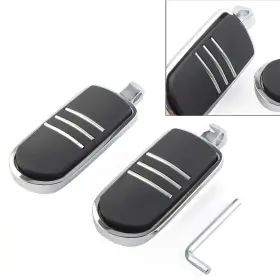 Flashbuyeasyusa 423987242575 32mm 1.25 Inch Male Foot Pegs Footrest Pedal For Harley Iron Xl 883 1200 Dyna Chrome