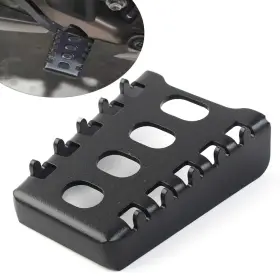 Flashbuyeasyusa 550744940853 Brake Lever Foot Pedal Enlarge Extension Plate Fit Trident660 2021-2022 Black