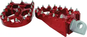 Fpeg-800r Flo Motorsports Moto Sytle Footpeg Set Red 2 Inch X3.125