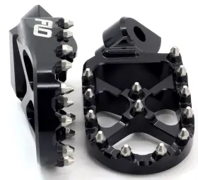 Fpeg-801blk Flo Motorsports Pro Series Foot Pegs - Black For 94-19 Cobra