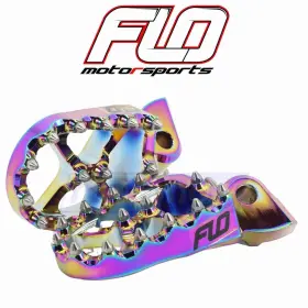 Dy5q Flo Motorsports Mn/dy5q Pro Series Foot Pegs For 2017-2020 Husqvarna Fe501 - Body Controls Rg