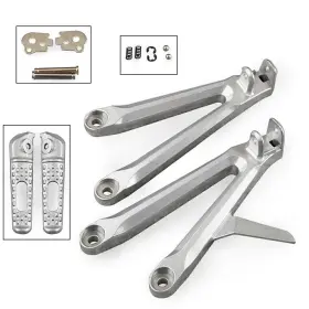 Fortodayy 550756388056 Rear Passenger Foot Pegs Footrest Brackets Kit For 2005 2006 Honda Cbr600rr F5