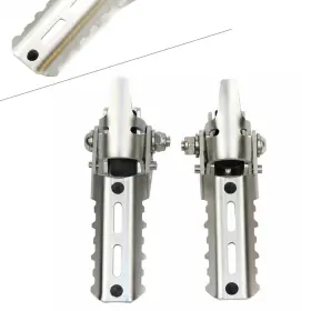 Fortodayyus 550729845890 Highway Foot Pegs 22mm-25mm Silver Fit Bmw R1200gs Lc 2012-17 For Tiger Explorer