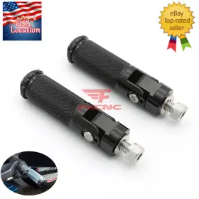 Fx-djz-es-211104-1-5 Fxcnc 8mm Universal Foldable Cnc Rearset Footrests Footpegs Foot Pegs Pedals Aluminum