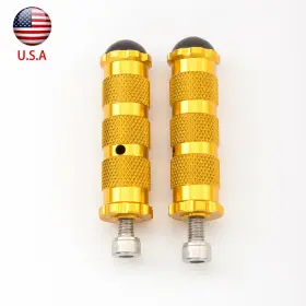 Fx-djz-es-220113-1-3 Fxcnc Cnc Rearset Footpegs Foot Pegs Universal Modify Pedals Racing 8mm Gold Aluminum