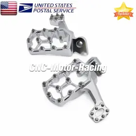 Fx-jd-204-ct-20240402-m-30 Fxcnc For Yamaha Yz250fx Yz450fx 2015-2022 Extended Footpegs Footrest Silver Aluminum