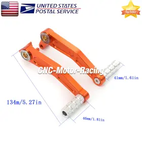 Fx-jdg-ktm-fs-211231-7-68 Fxcnc For Ktm Rc Duke 125 200 390 2013-2017 Footpeg Brake Gear Shift Pedal Rearset Usa