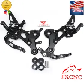 Fx-jt-cf450sr-fs-221210-2 Fxcnc For Cfmoto 450sr Cf450sr 450 Sr Cnc Rearset Footpegs Pedals Rear Set Black Usa
