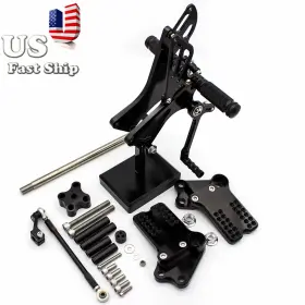 Fx-jt-duke390-1117-r4j-210429 Fxcnc For Duke 125 200 390 2011-2017 Adjust Front Rearsets Footrests Footpegs Black