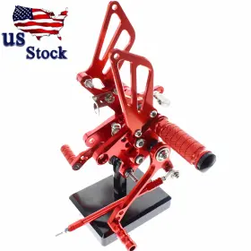 Fx-jt-k1-rzm2e-200316-m-14 Fxcnc Us Stock For Suzuki Gsx600 Gsxr1000 2000-2003 2004 Cnc Rearset Rest Pegs Red