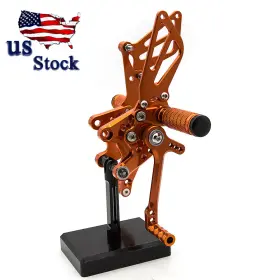 Fx-jt-k1-rzm2e-200317-m-117 Fxcnc Cnc For Suzuki Sv650/sv650s Sv1000/s 1998-2014 Orange Rearsets Footpegs Footrest