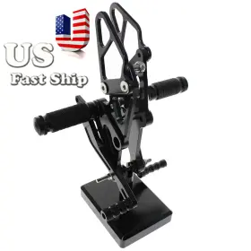 Fx-jt-mt07-r1j-190726-1 Fxcnc Cnc Front Foot Pegs Pedals Rearset Footrest For Yamaha Mt-07 203-2017 2016 Black