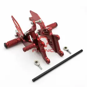 Fx-jt-r6-03-05-r1j-200803-5 Fxcnc Cnc Motorcycle Rearsets Adjustable Footpegs Pedal For Yzf R6 2003 2004-2005 Red