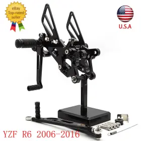 14-ks-211231-1-22 Fxcnc Fx-jt-r6-06/14-ks-211231-1-22 For Yamaha Yzf R6 2006-2016 2017 2018 2019 2020-2023 Cnc Rearset Footpegs Pedals