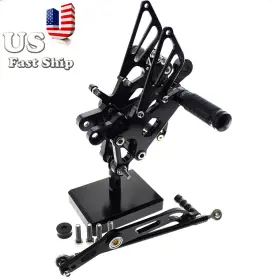 14-r1j-240118-m-1 Fxcnc Fx-jt-r6-06/14-r1j-240118-m-1 Cnc Rearset Footpeg Footrests For Yamaha Yzf R6 R6s 2006-2023 2022 2021 Black