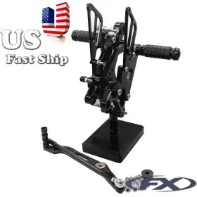15-rzm4j-190429-1 Fxcnc Fx-jt-r6-06/15-rzm4j-190429-1 Usa Ship For Yamaha Yzf R6 Footrests Rearset Foot Rest 2006-2014 2013 2012 Black
