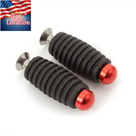 Fx-jz-fs-220108-m-20 Fxcnc Red 5mm Small Rubber Footrests Footpegs Universal Cnc Modify Foot Pegs Pedals Us