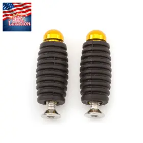 Fx-jz-ks-210918-m-64 Fxcnc Gold Small Rubber Motorcycle Footrests Footpegs Universal Cnc Modify Foot Pegs