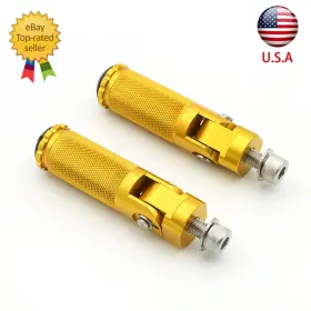 Fx-jz-ks-211104-m-73 Fxcnc Cnc Foldable Universal Footrests Footpegs Foot Peg Rearset Gold Modify Aluminum
