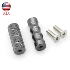 Fx-jz-ks-211231-m-6-66 Fxcnc Grey Front Cnc Small Footrests Footpeg Uiversal Modify Foot Pegs Rearset Racing