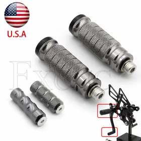 Fx-jzxk-ks-220622-3 Fxcnc Usa Cnc Rear Set Footrests Footpegs Foot Pegs Pedals Universal Modify Motorcycle