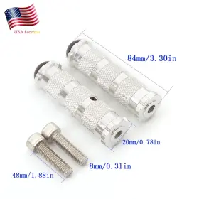 Fx-jzxk-yswe-201021-z-30 Fxcnc 2x Aluminum Motorcycle Folding Foot Pegs Rear Set Footrest Racing Pedals Silver Fx-jzxk-yswe-201021-z-30 Fxcnc 2x Aluminum Motorcycle Folding Foot Pegs Rear Set Footrest Racing Pedals Silver