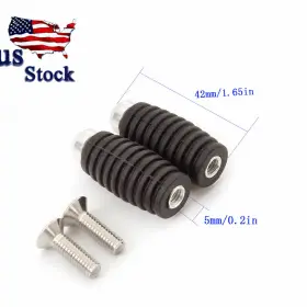 Fx-sjxjz-rzm2e-20230331-m-41 Fxcnc Cnc Silver Rubber Footrests Footpeg Pedal Rearsets Replacement Motorcycle