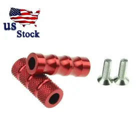 Fx-xjz-rzm2e-20231220-6-1 Fxcnc Us Cnc Aluminum Motorcycle Red Rearsets Footrests Footpegs Foot Pegs Pedal Set